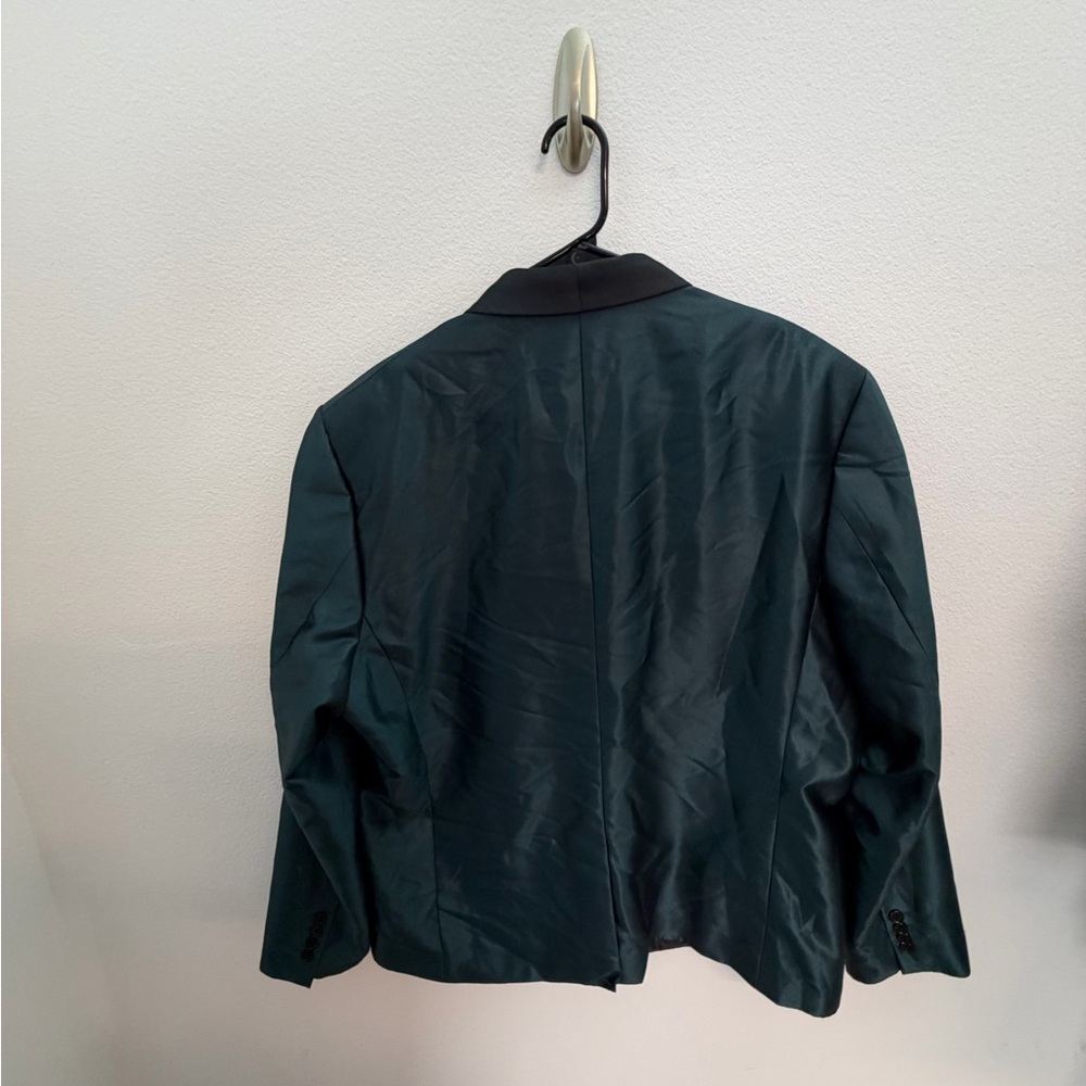 Teal Satin Finish Blazer Jacket – US XL - Picture 5 of 5